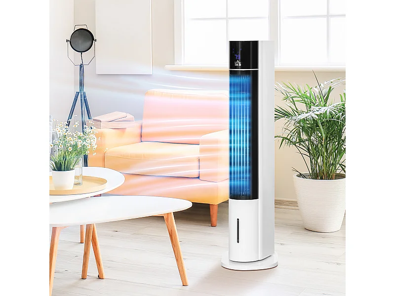 Ventilatore a torre raffrescatore evaporativo 3 modalità e 3 velocità