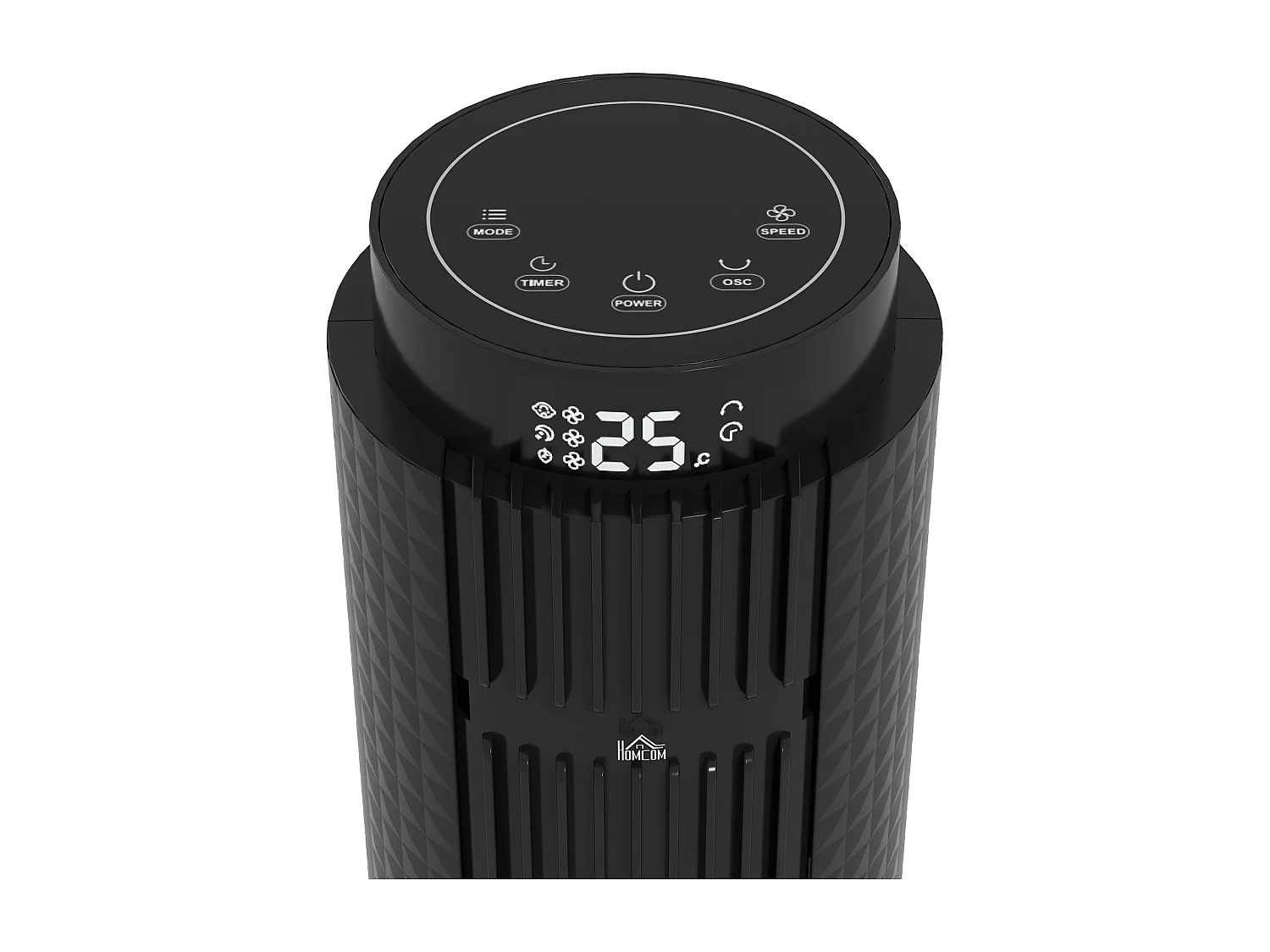 Ventilatore a torre 45w a 4 modalità e 3 velocità con timer da 12h