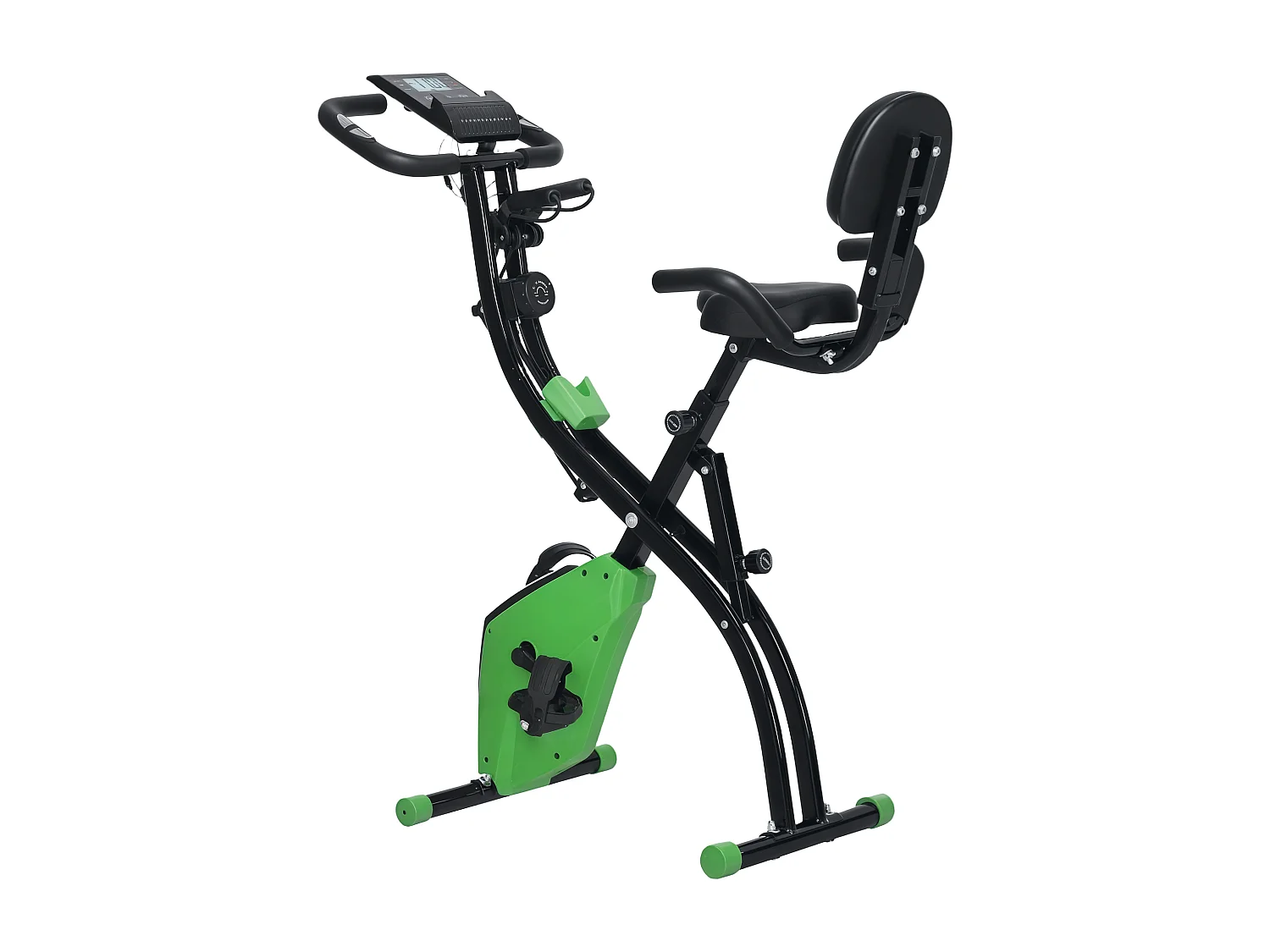 Cyclette pieghevole 2 in 1 resistenza 8 livelli e schermo lcd