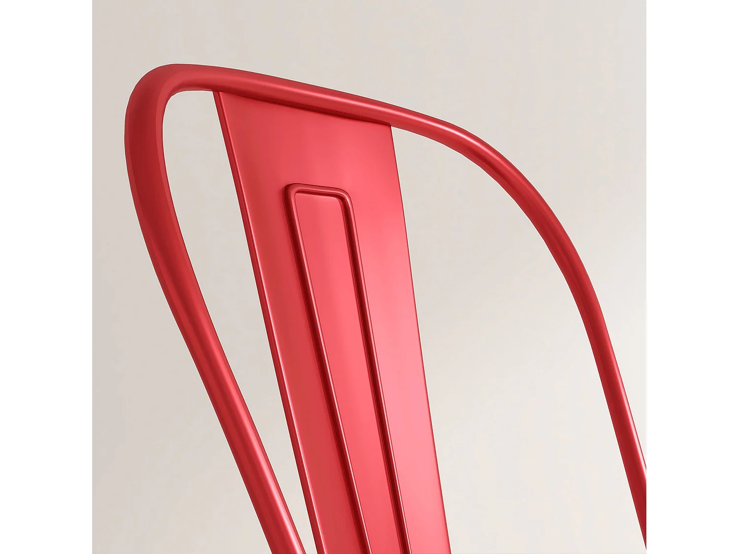 Set 2 sgabelli da bar con schienale rimovibile e poggiapiedi rosso