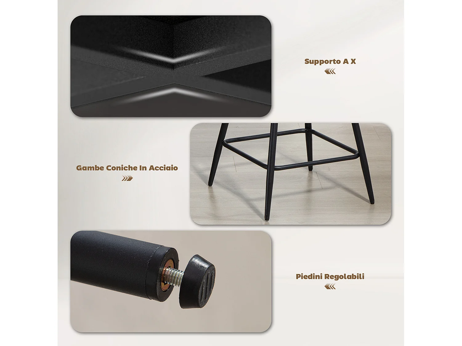 Set 2 sgabelli bar con schienale e braccioli sgabelli cucina girevole a 360°