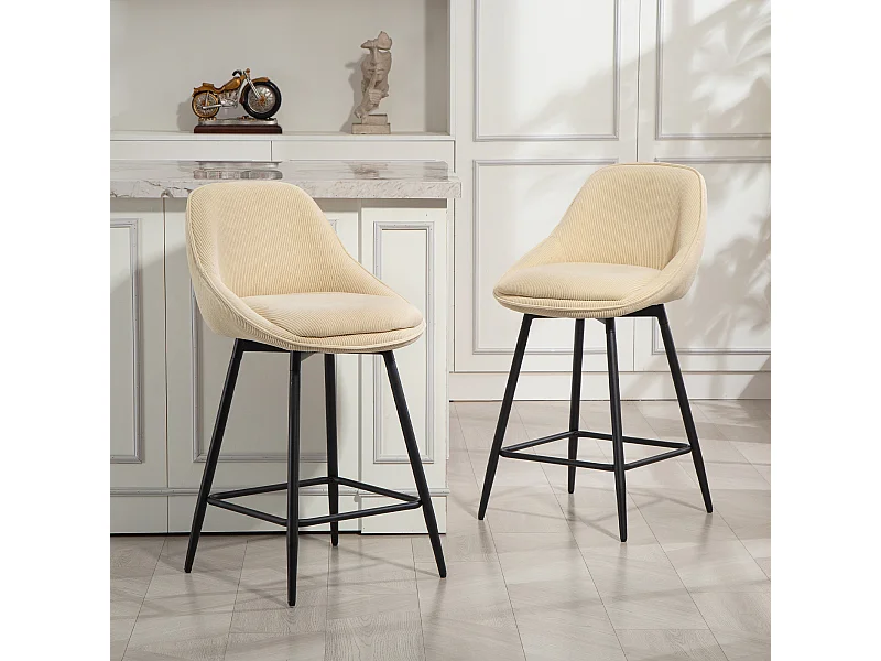 Set 2 sgabelli bar con schienale e braccioli sgabelli cucina girevole a 360°