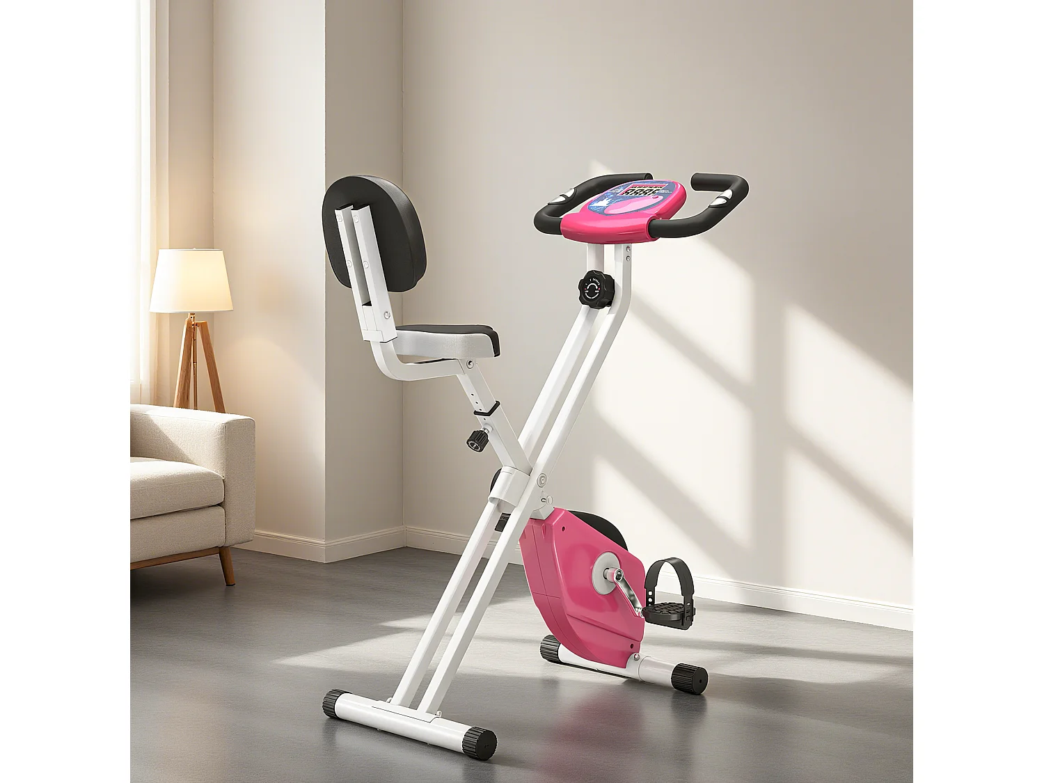 Soozier cyclette da camera pieghevole a 5 posizioni e 8 resistenze