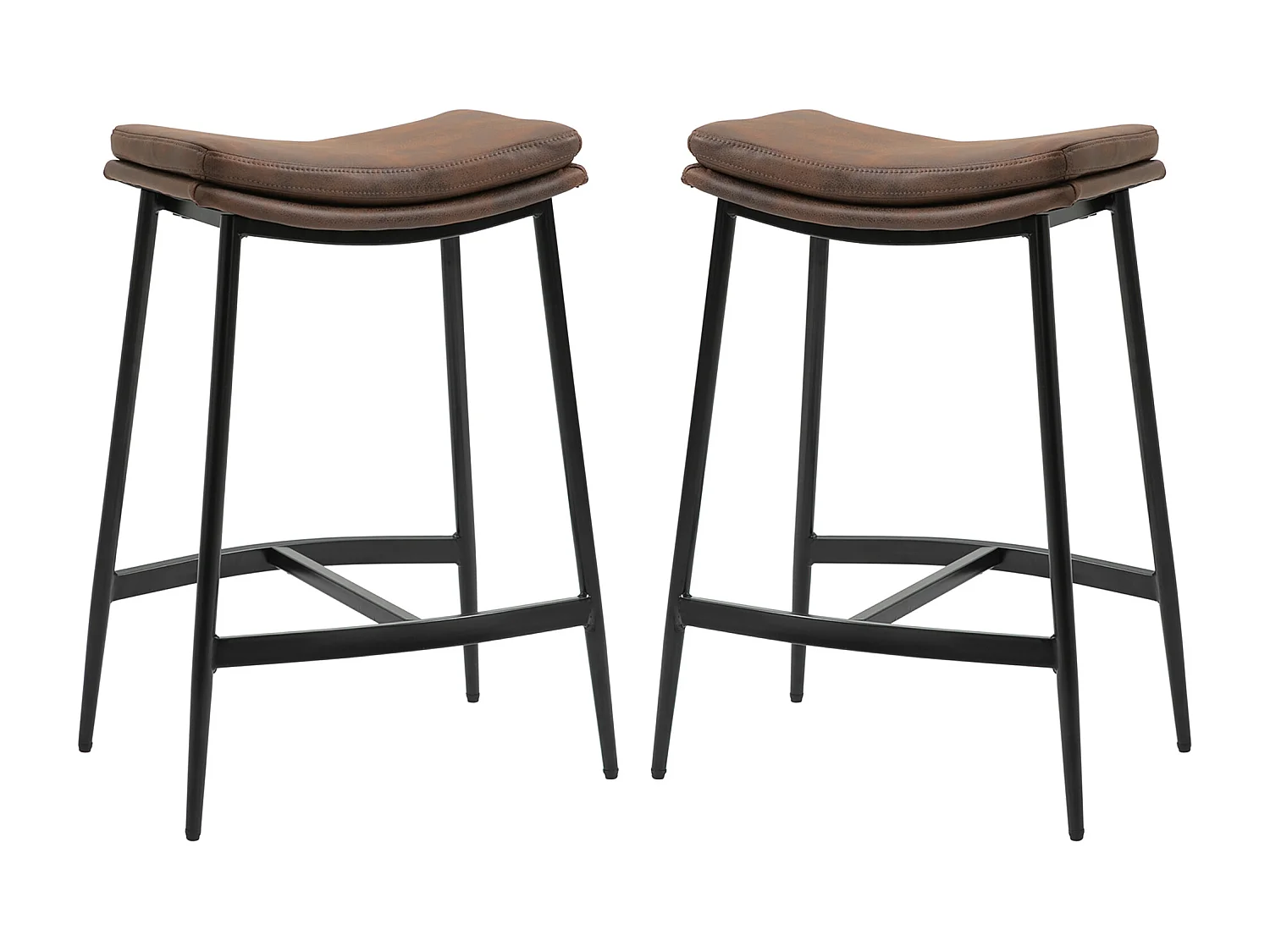 Set 2 sgabelli bar in stile industriale con poggiapiedi sgabelli alti cucina