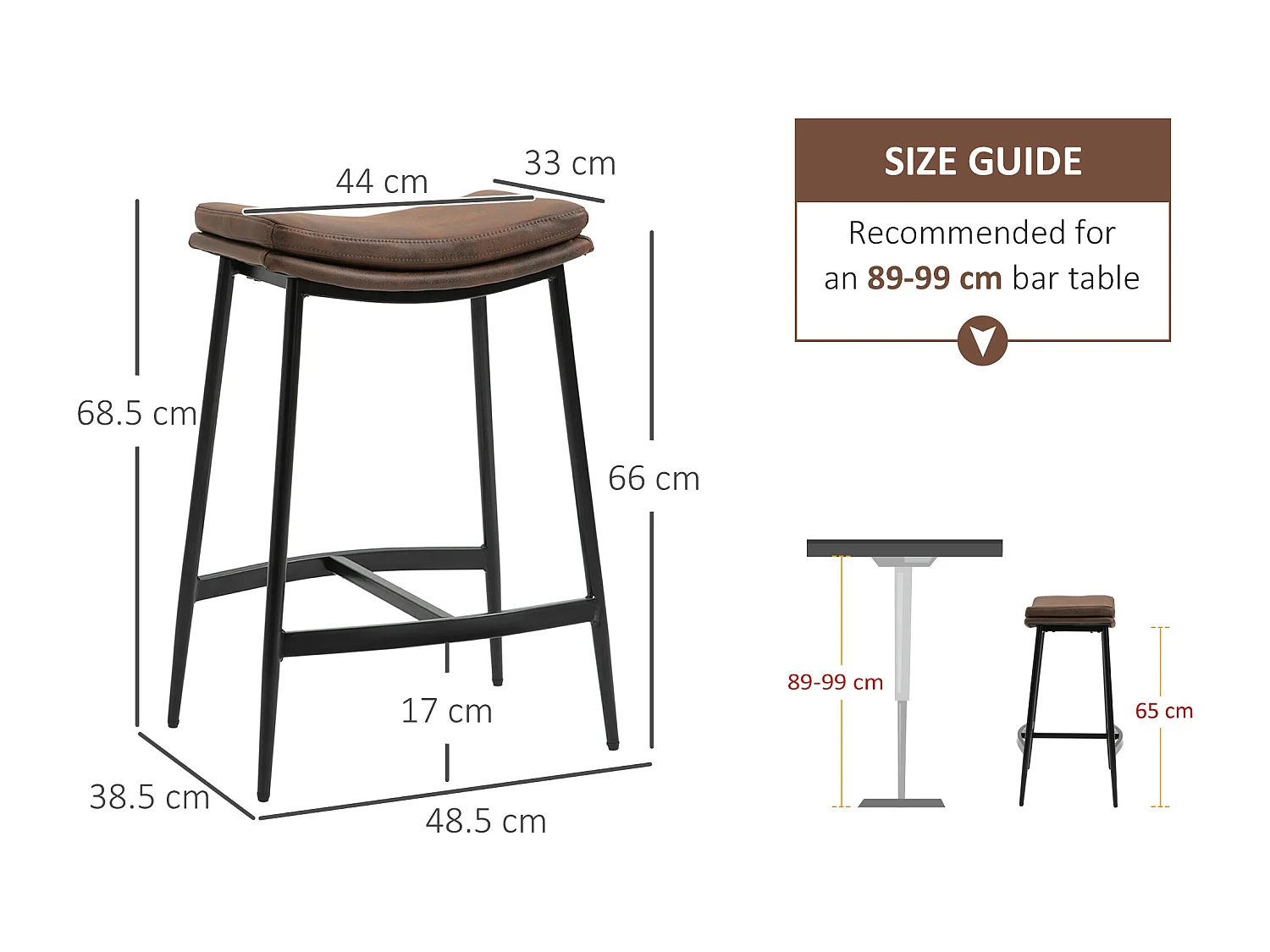 Set 2 sgabelli bar in stile industriale con poggiapiedi sgabelli alti cucina