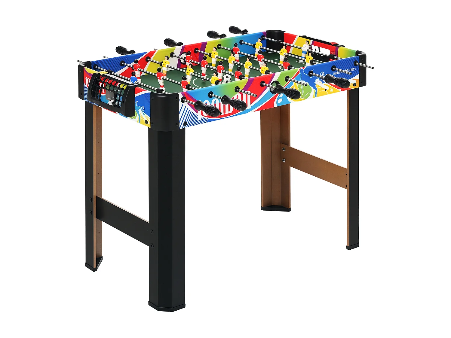 Calcio balilla classico con 2 tabelloni segnapunti 86.5x43.5x63 cm