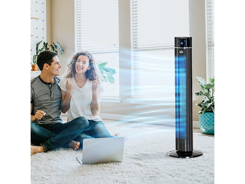 Ventilatore a torre ionizzatore 60w con 3 velocità