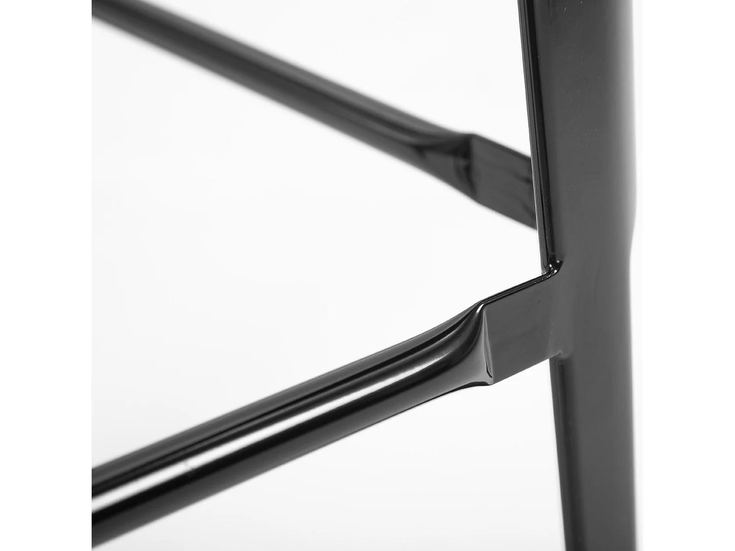 Set 4 sgabelli bar impilabili con poggiapiedi, sgabelli cucina alti in metallo