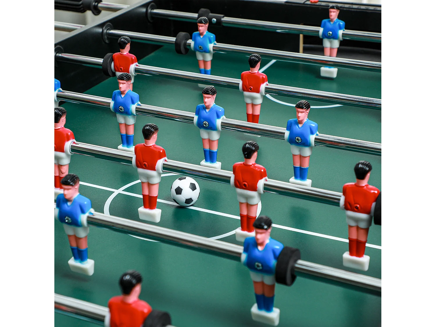 Tavolo multigioco 4 in 1 con calciobalilla biliardo ping pong hockey