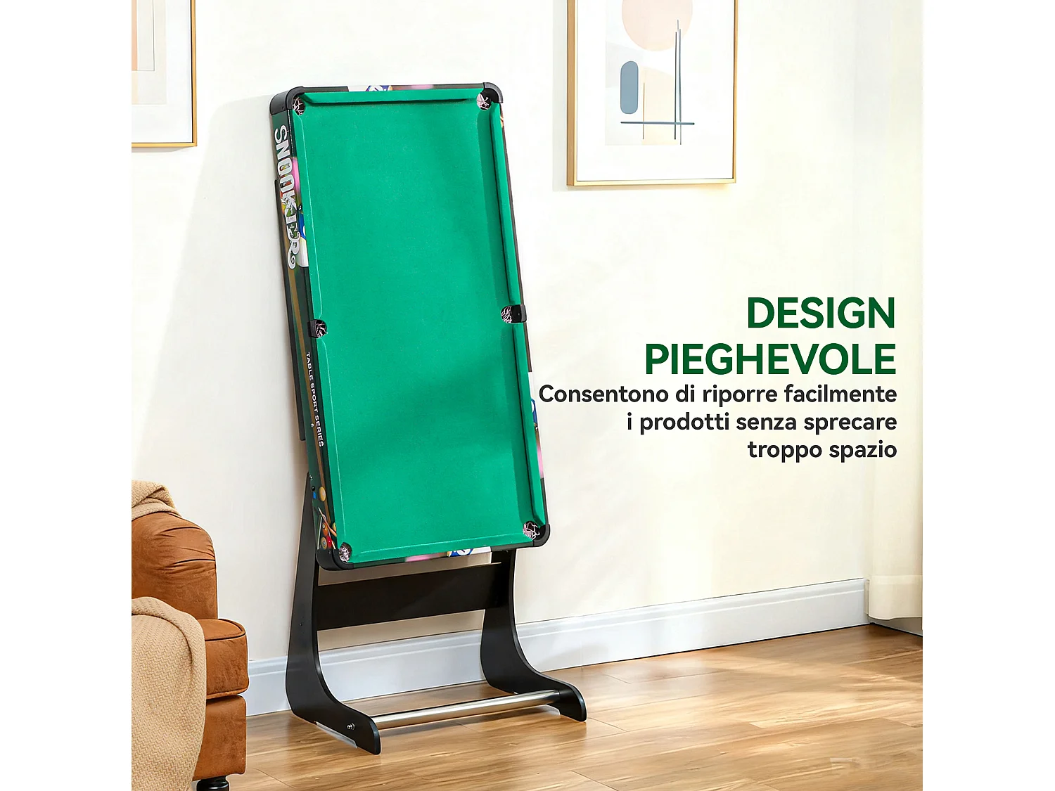 Tavolo da gioco 6 in 1 in mdf, resina e acciaio inox multicolore