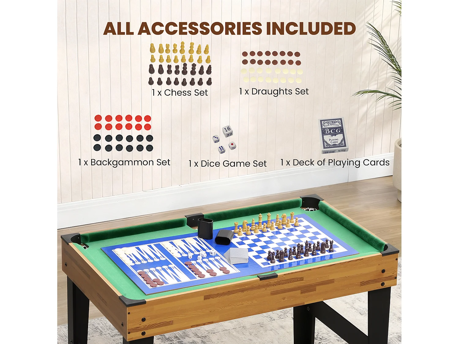 Tavolo multigioco 13 in 1 per adulti e bambini da 6 anni