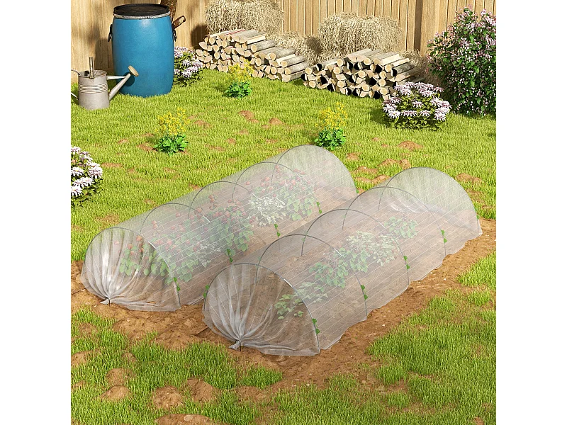 Cerchi da giardino per serra archi per serra tunnel orto con copertura a rete