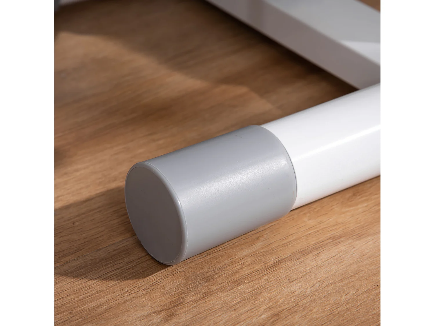 Stepper con monitor lcd, manubrio regolabile ed elastici bianco grigio