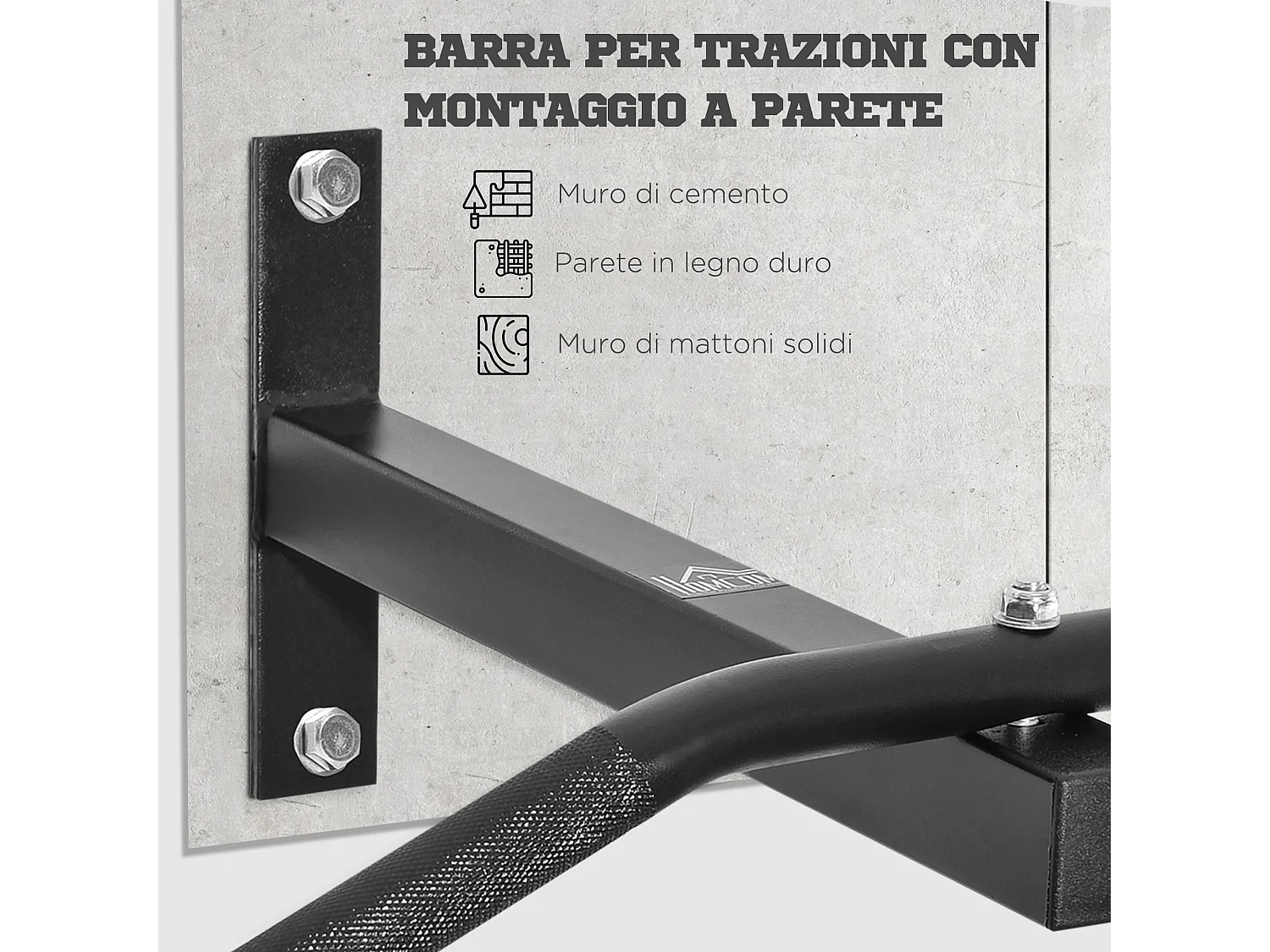 Barra per Trazione a Muro Professionale con Struttura in Acciaio