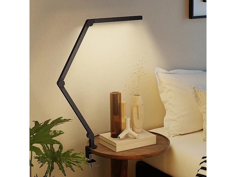 Lampada da scrivania dimmerabile con morsetto e braccio regolabile