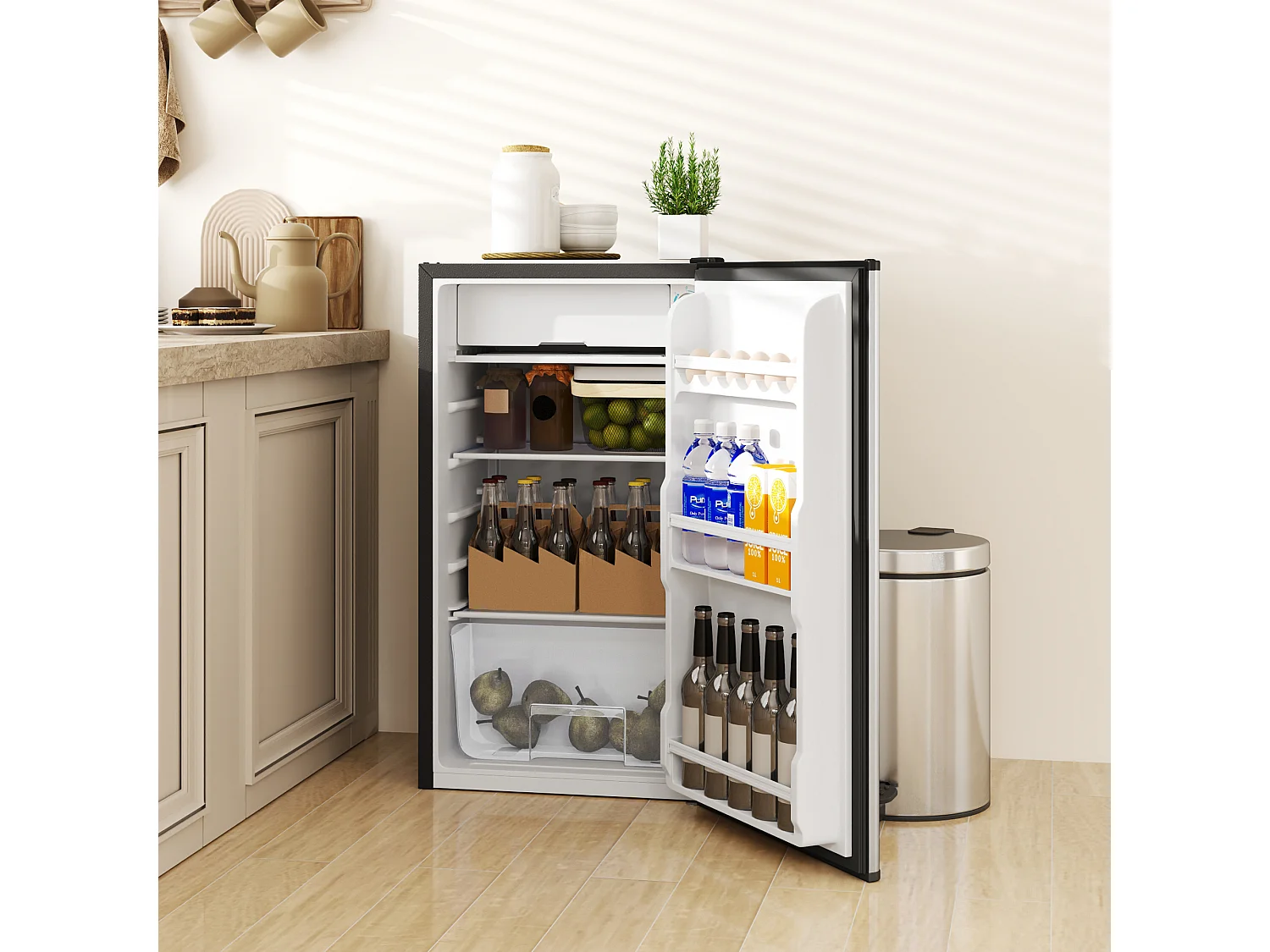 Frigorifero piccolo 91l monoporta reversibile con congelatore