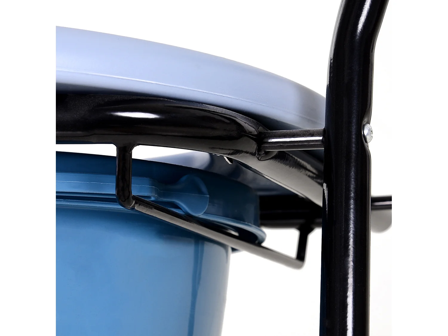 Sedia WC Pieghevole con Vaso Rimovibile per Anziani e Disabili