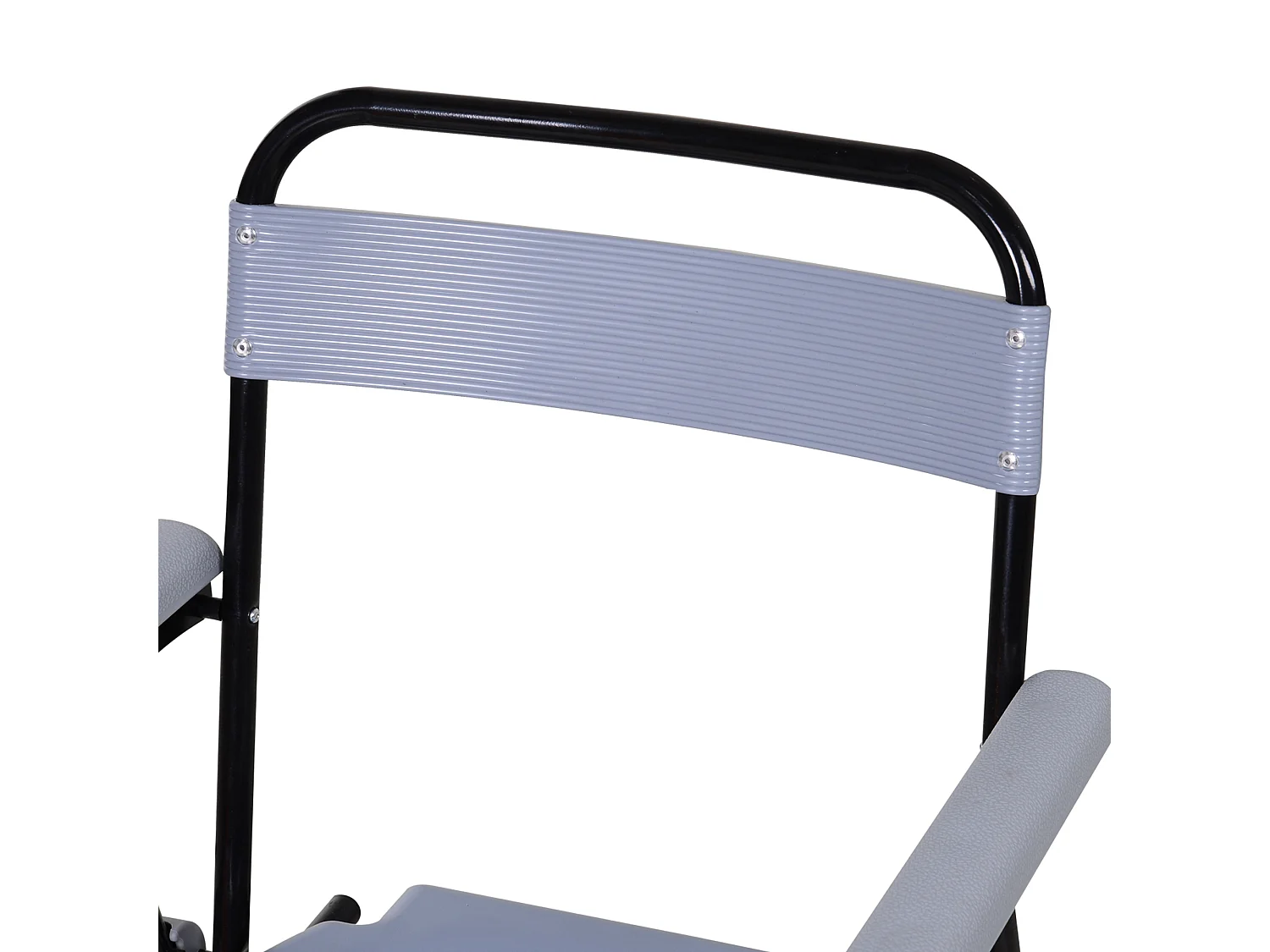 Sedia WC Pieghevole con Vaso Rimovibile per Anziani e Disabili