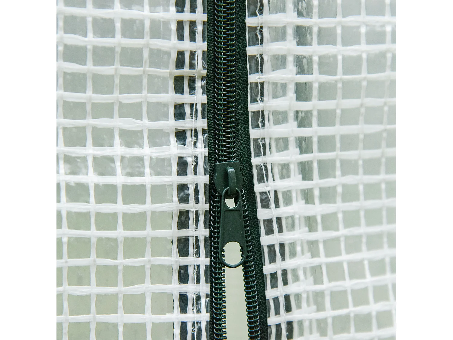 Serra da giardino con porta avvolgibile 2 finestre e bordi estesi