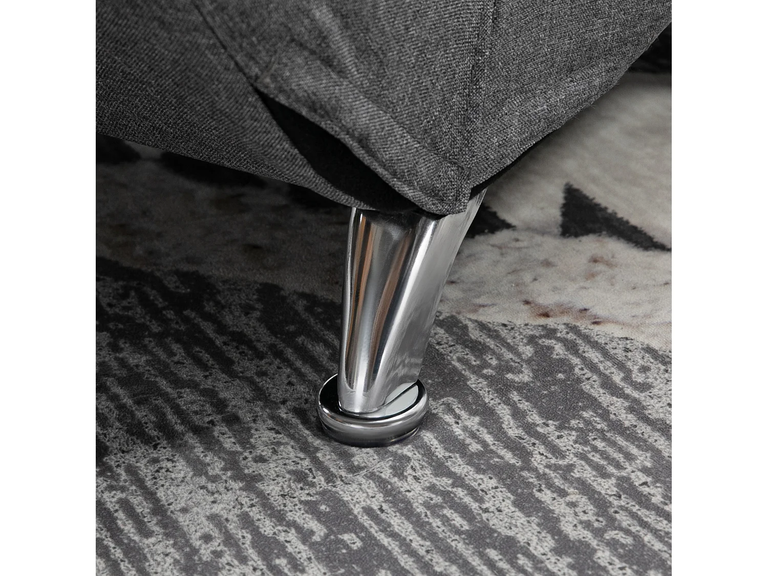 Poltrona massaggiante con riscaldamento e telecomando grigio