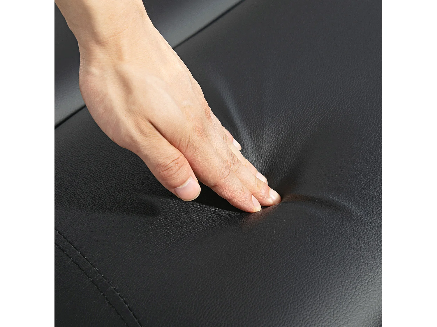 Lettino da massaggio pieghevole ad altezza regolabile nero