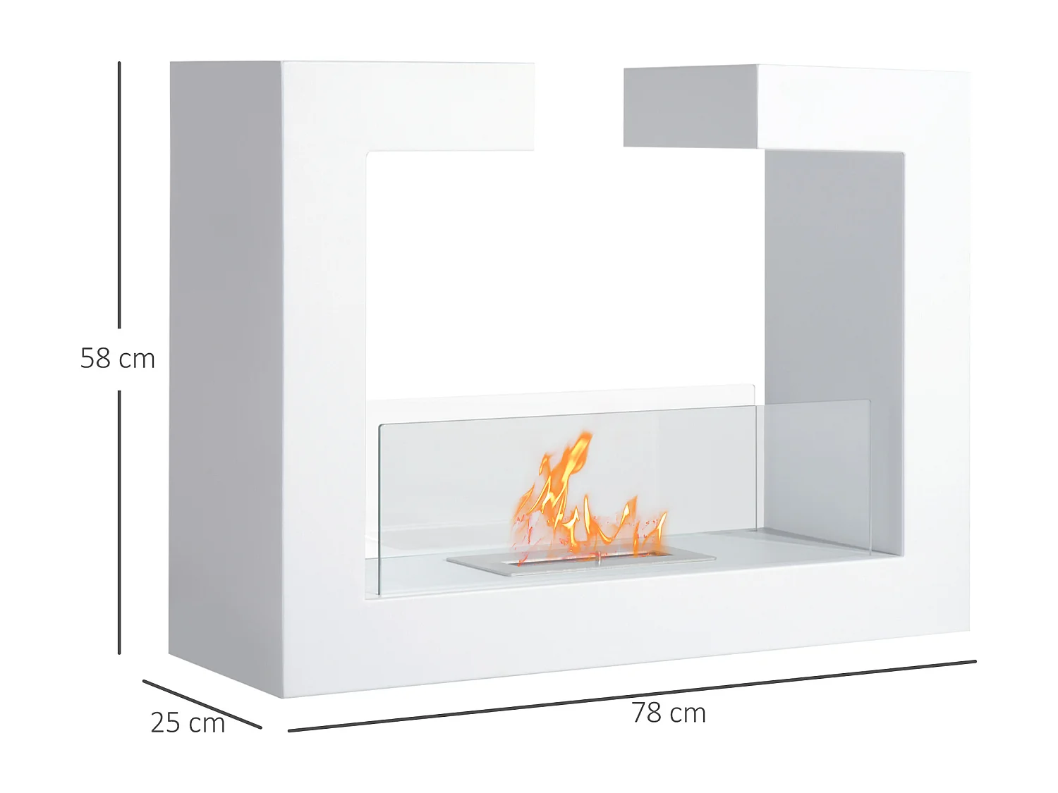 Riscaldatore elettrico regolabile a 3 modalità 21.5x15.8x22 cm nero