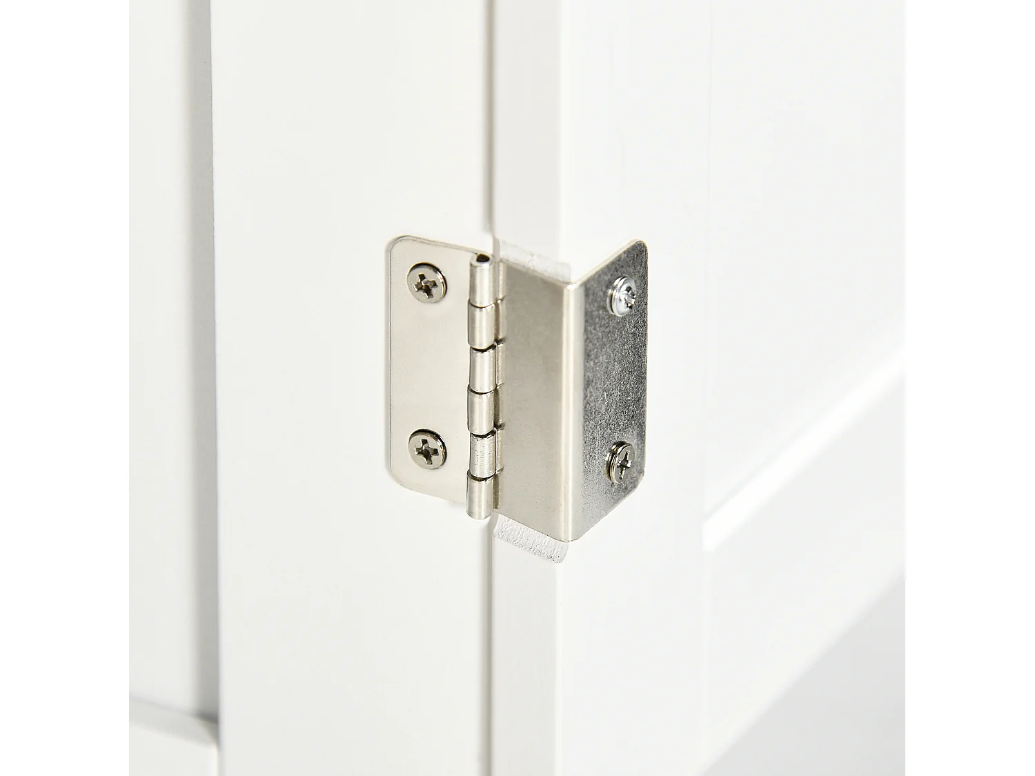 Mobile sottolavabo bagno a 2 ante con ripiano legno e bianco