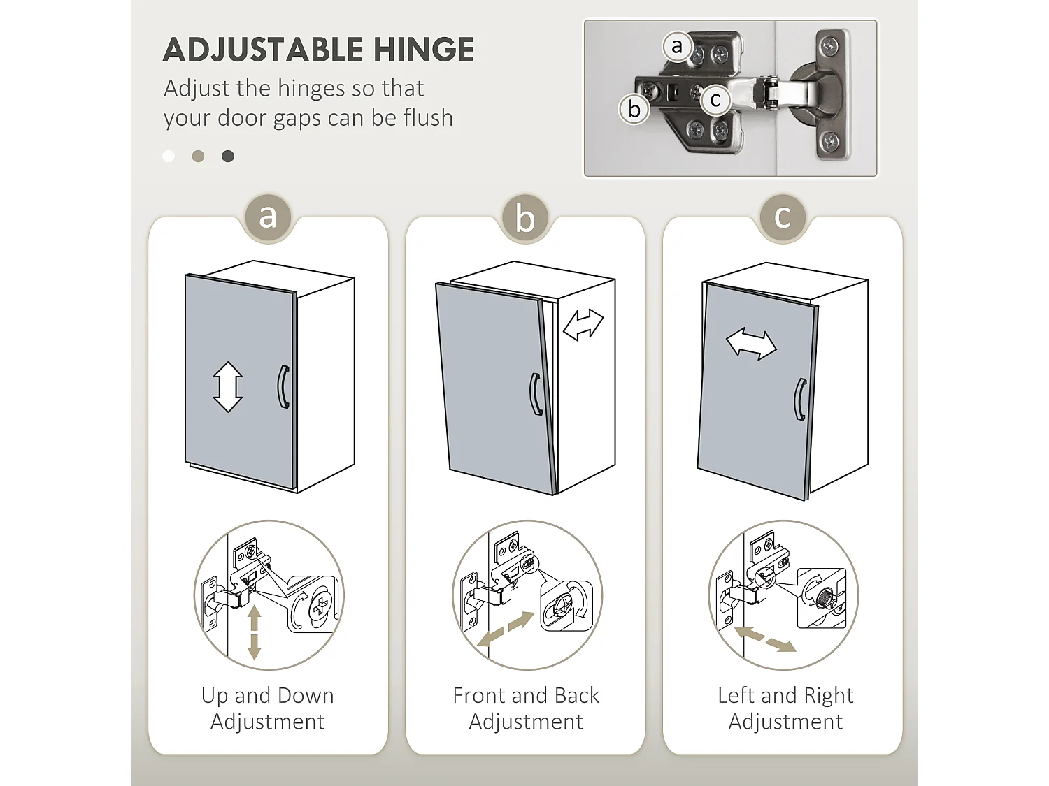 Mobile sottolavabo bagno con 2 ante e ripiano regolabile bianco lucido