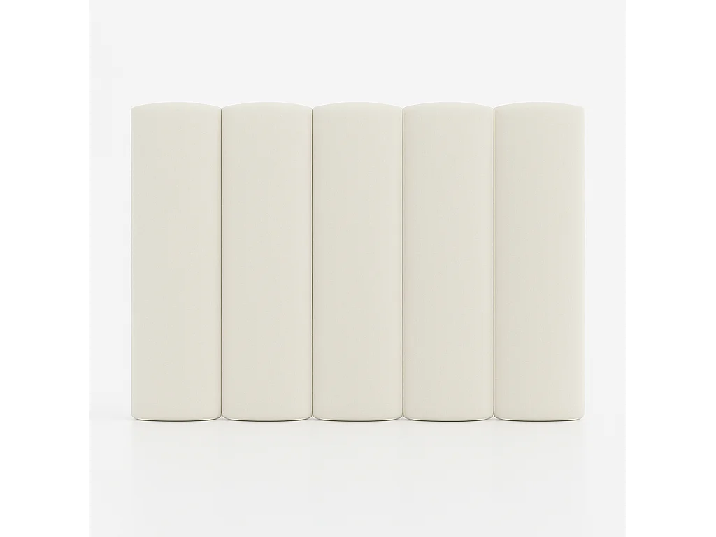 Cabecero tapizado Duna Acolchado color blanco Diseño elegante para cama de 200 cm – 210x140 cm