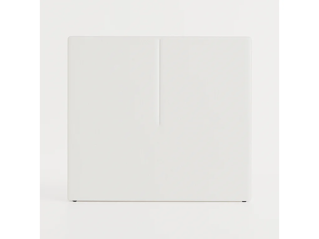 Cabecero Aura blanco – diseño moderno y minimalista, protección antimanchas – cama 150 cm – 160x125 cm