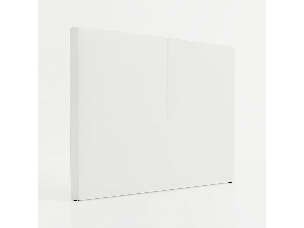 Cabecero Aura blanco – diseño moderno y minimalista, protección antimanchas – cama 150 cm – 160x125 cm