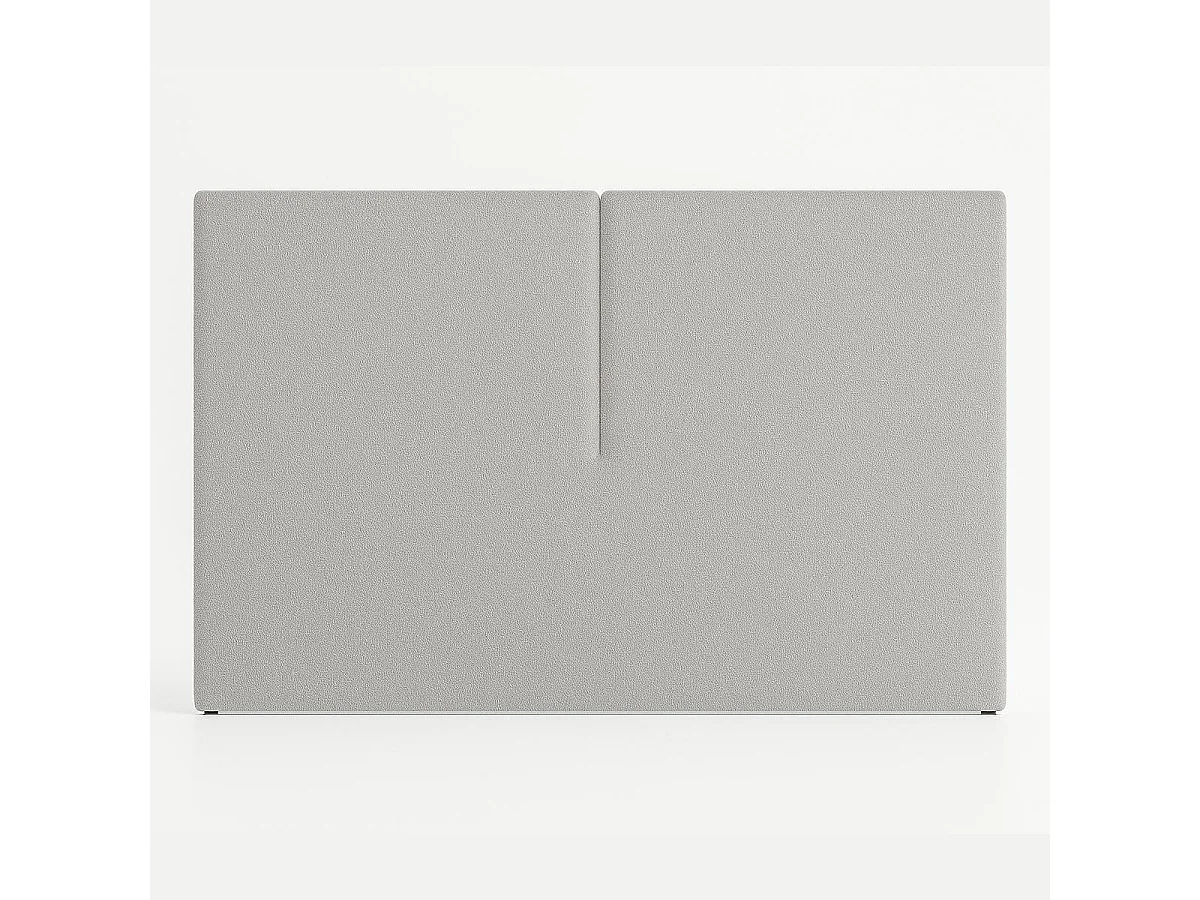 Tête de lit Aura gris – design moderne et minimaliste, protection anti-taches – lit 135 cm – 145x125 cm