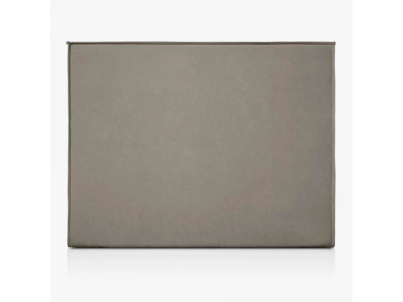 Tête de lit Mox en bois tapissée tissu anti-taches Anthracite. Pour lit de 140 cm - 150x125 cm