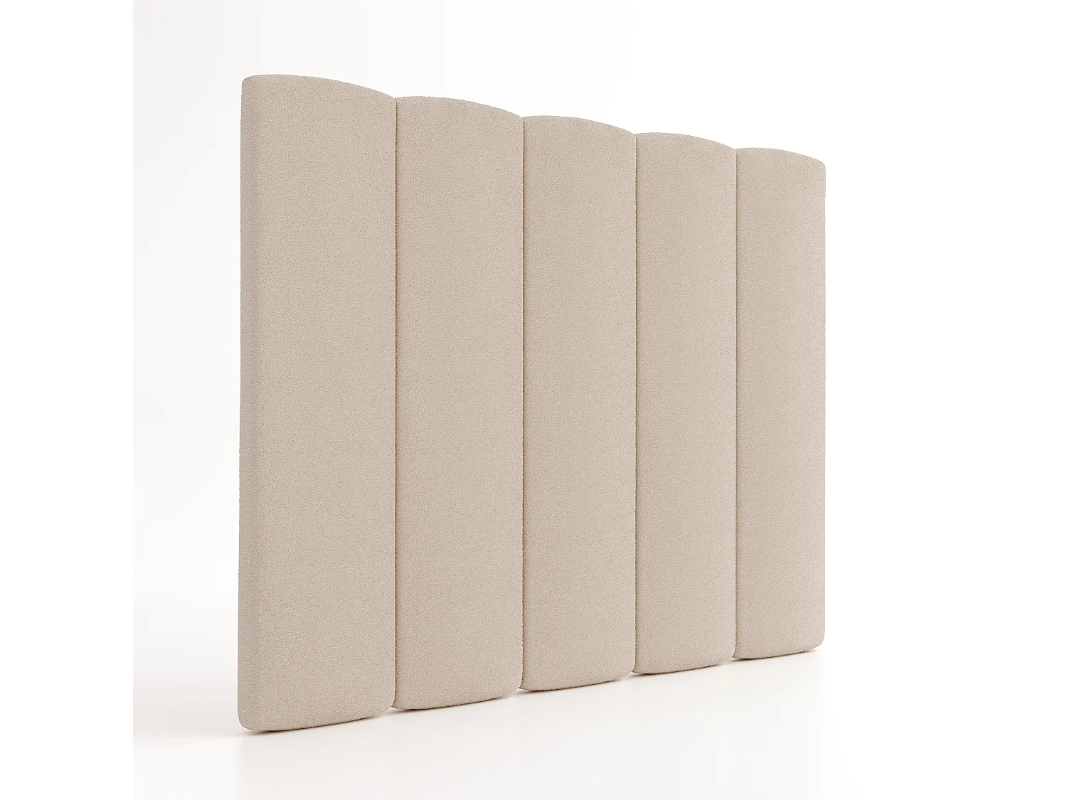 Cabecero tapizado Duna Acolchado color beige Diseño elegante para cama de 90 cm – 100x140 cm