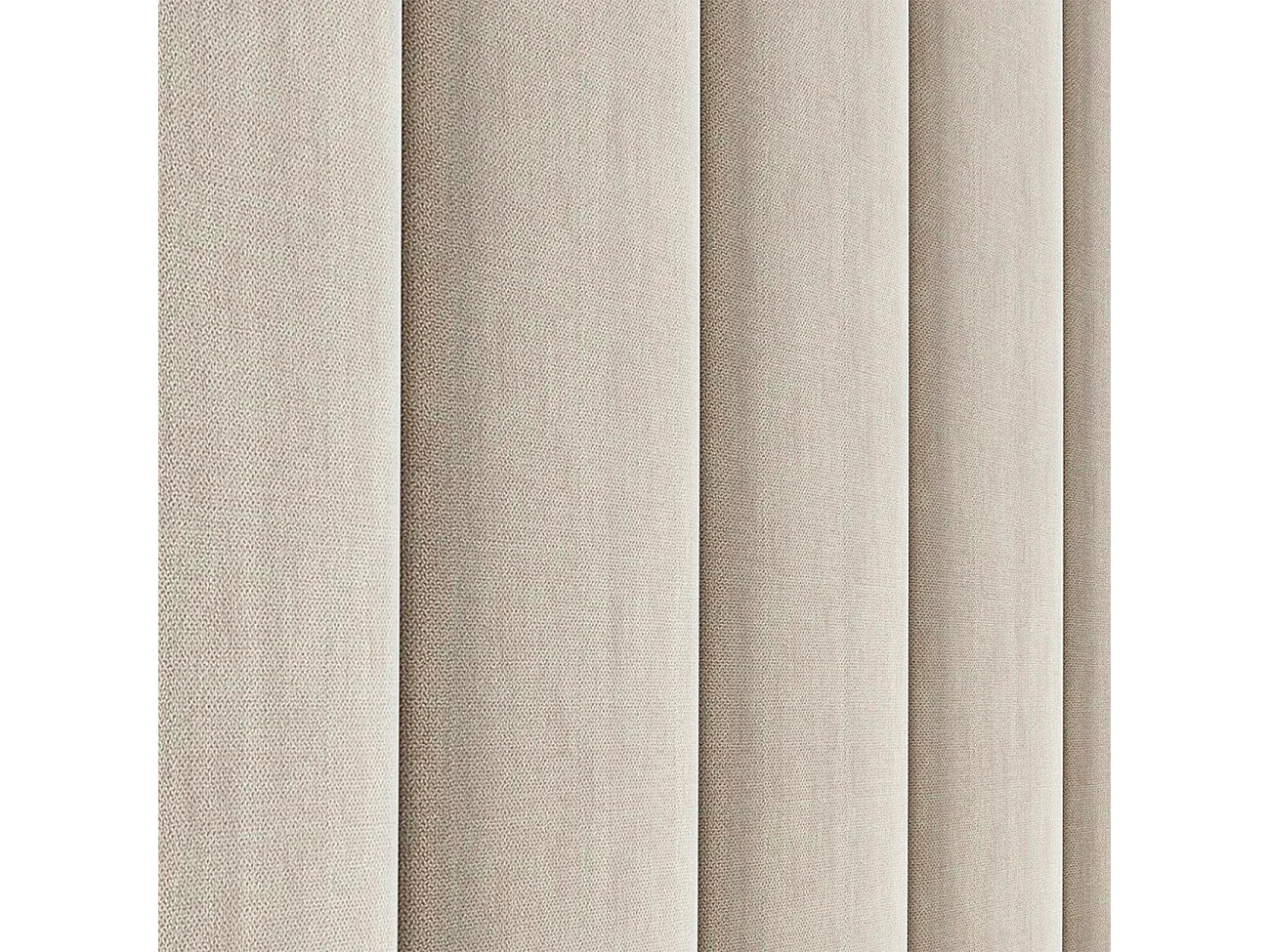 Tête de lit nordique tapissée lignes verticales tissu anti-taches Beige pour lit de 140 cm - 150x125 cm