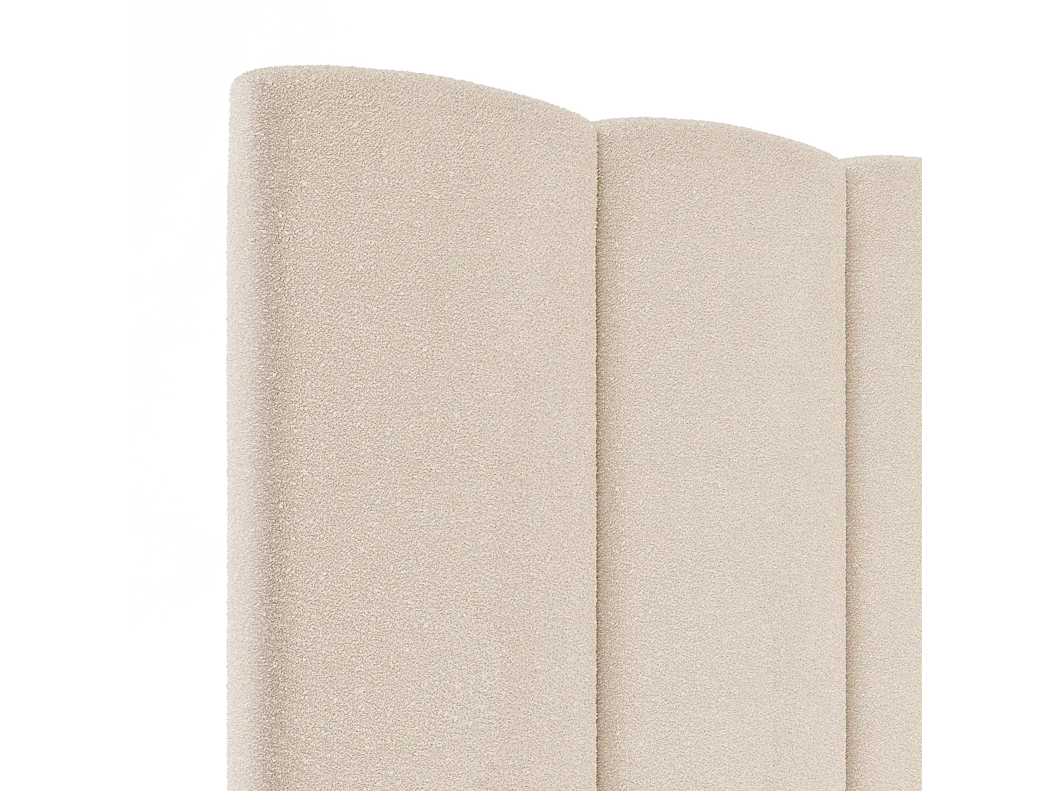 Tête de lit tapizado Duna Acolchado color beige Design élégant para cama de 135 cm – 145x140 cm