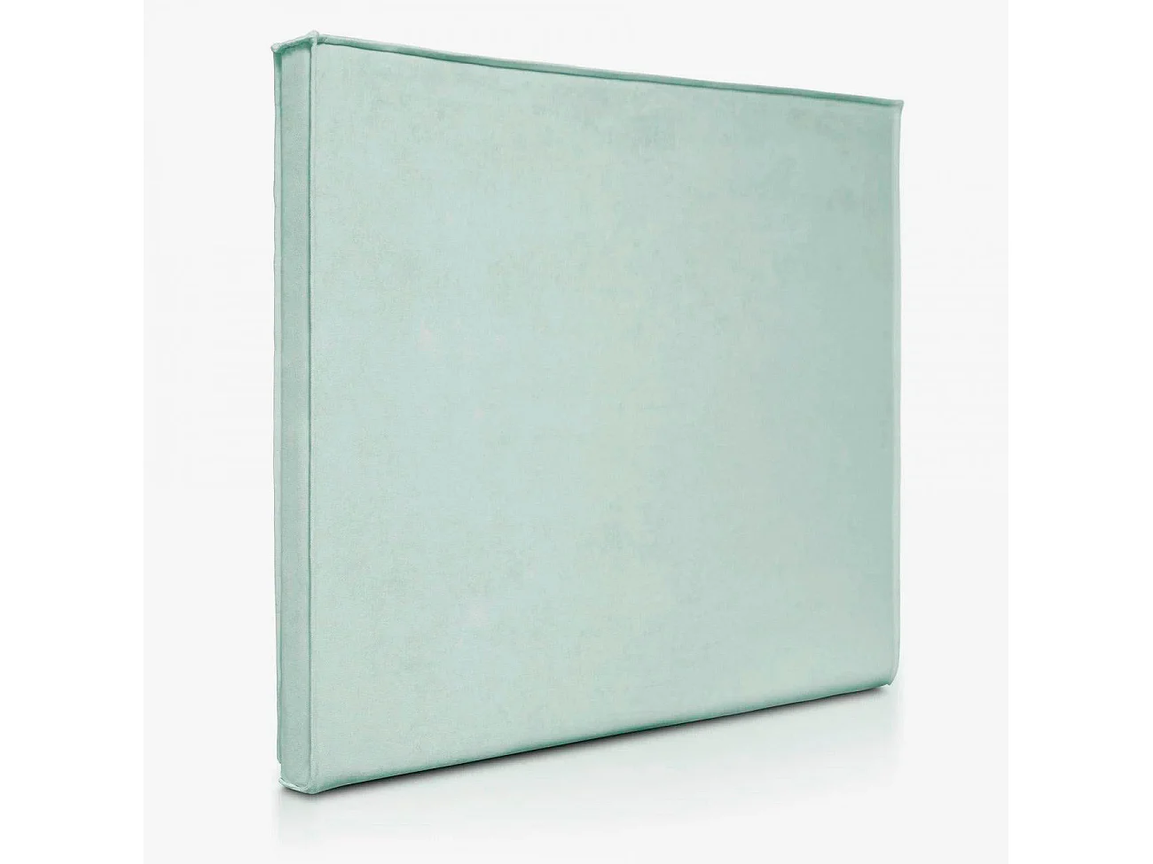 Cabecero Mox de madera tapizado Aguamarina Tela Antimanchas . Para cama de 105 cm - 115x125 cm