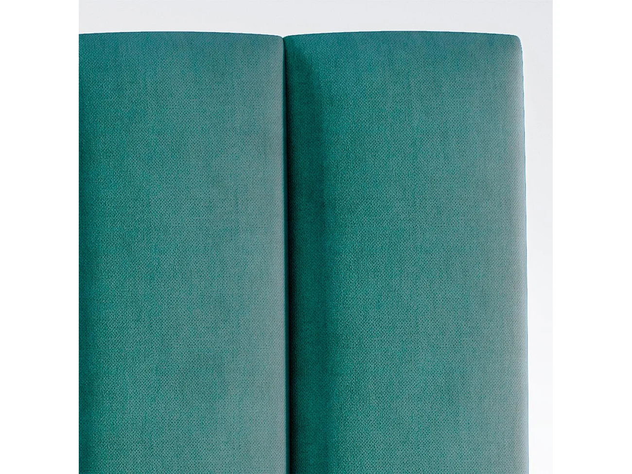 Cabecero tapizado nórdico líneas verticales tela antimanchas Turquesa para cama 90 cm - 100x125 cm