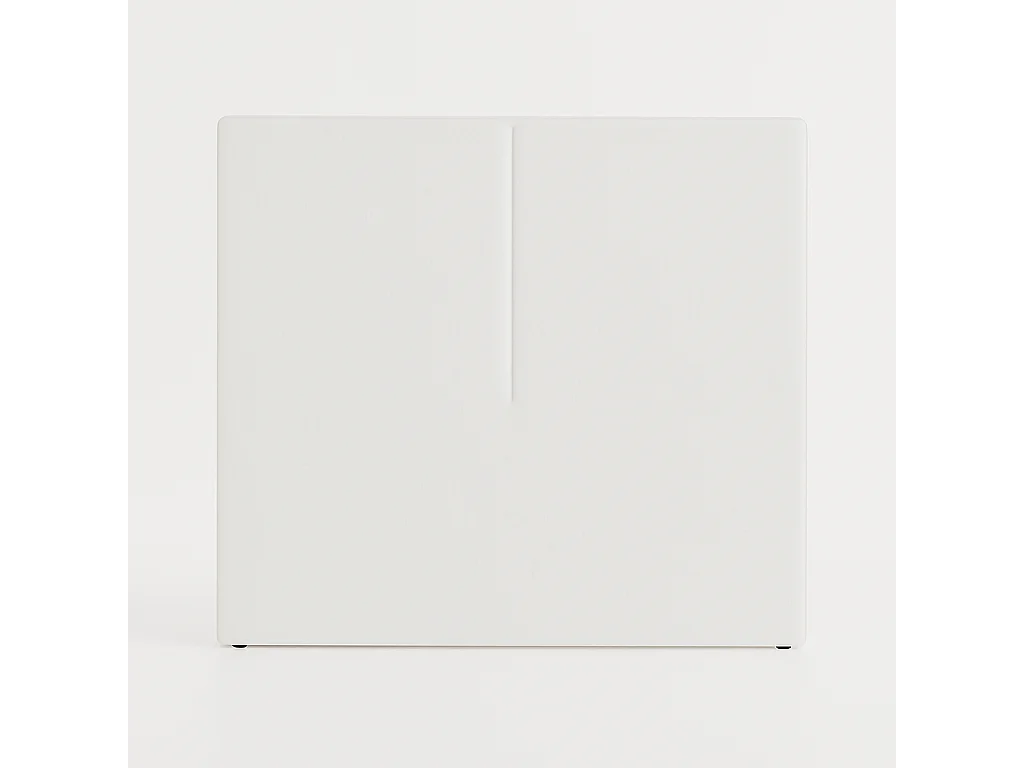 Cabecero Aura blanco – diseño moderno y minimalista, protección antimanchas – cama 105 cm – 115x125 cm