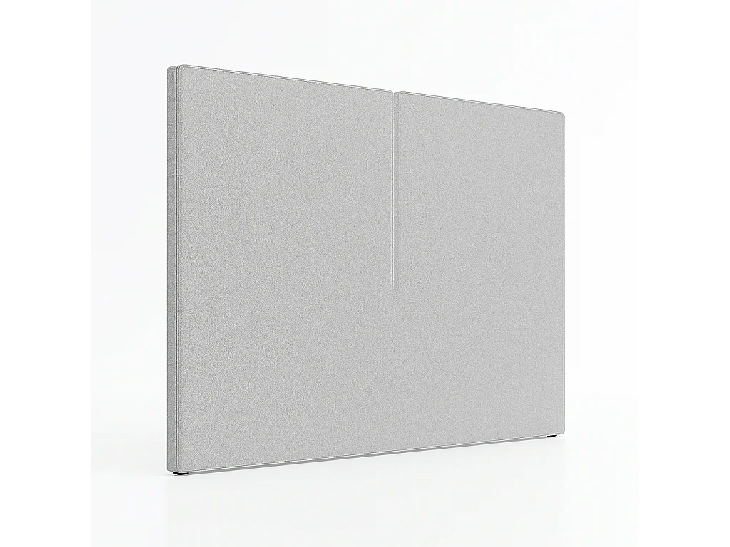 Tête de lit Aura gris – design moderne et minimaliste, protection anti-taches – lit 105 cm – 115x125 cm