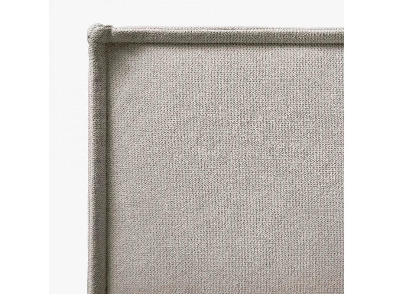 Tête de lit Mox en bois tapissée tissu anti-taches Gris. Pour lit de 200 cm - 210x125 cm