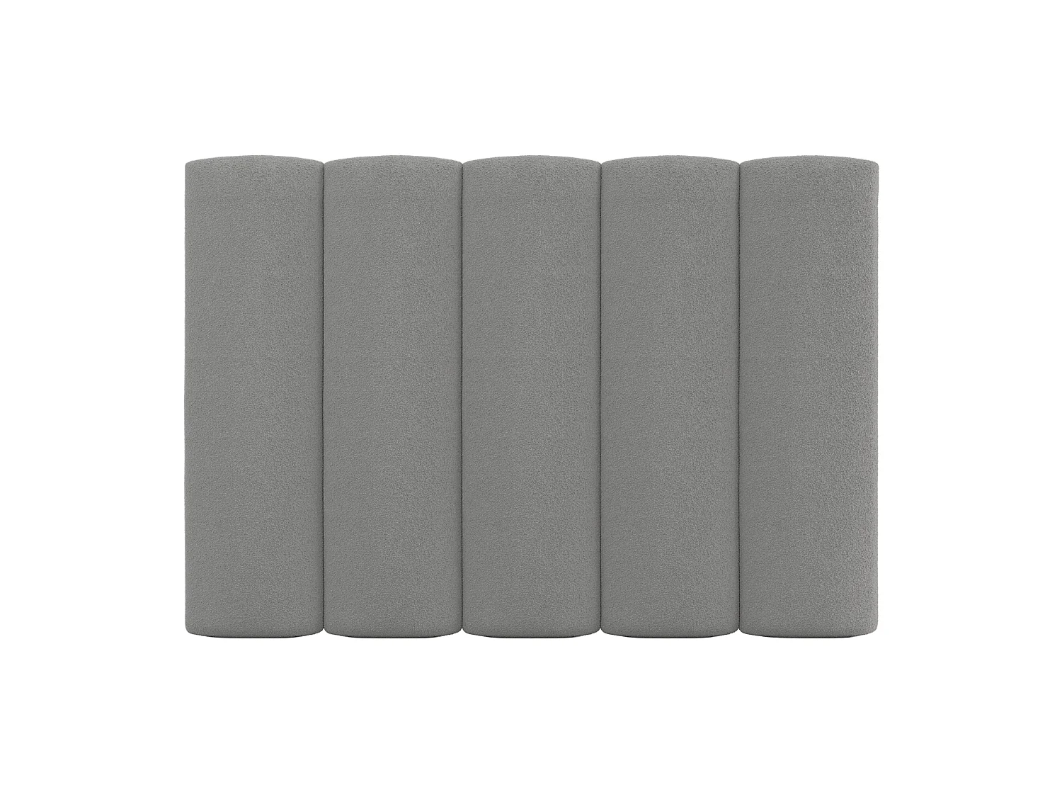 Tête de lit tapizado Duna Acolchado color gris Design élégant para cama de 135 cm – 145x140 cm