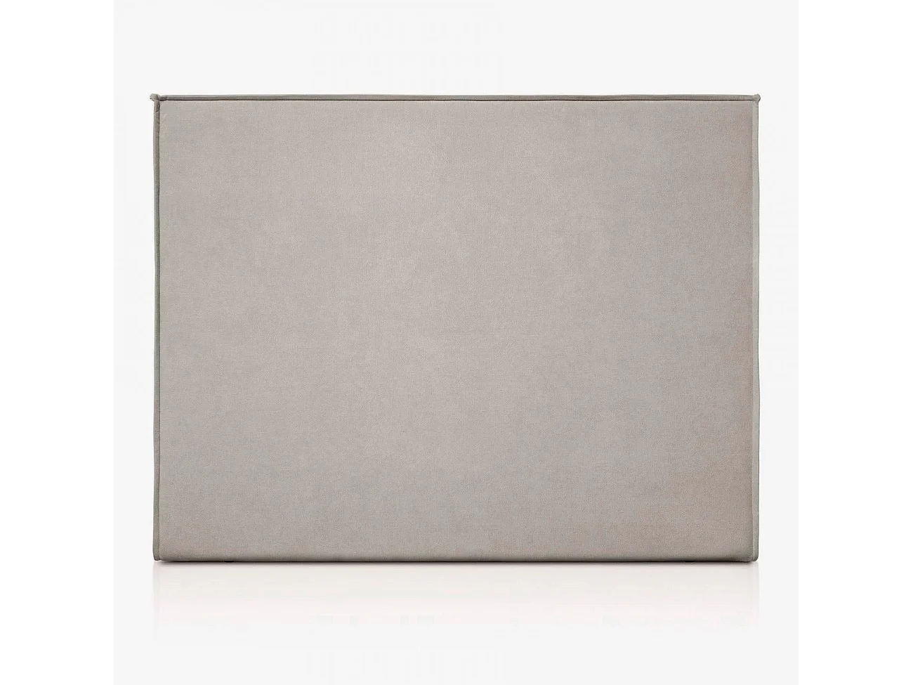 Tête de lit Mox en bois tapissée tissu anti-taches Gris. Pour lit de 135 cm - 145x125 cm