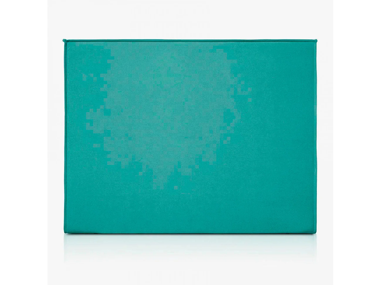 Tête de lit Mox en bois tapissée tissu anti-taches Turquoise. Pour lit de 150 cm - 160x125 cm