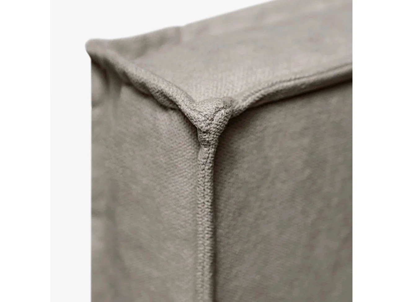 Tête de lit Mox en bois tapissée tissu anti-taches Anthracite. Pour lit de 90 cm - 100x125 cm