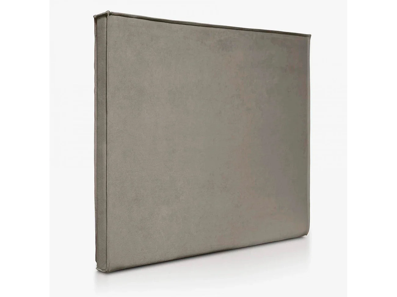 Tête de lit Mox en bois tapissée tissu anti-taches Anthracite. Pour lit de 105 cm - 115x125 cm