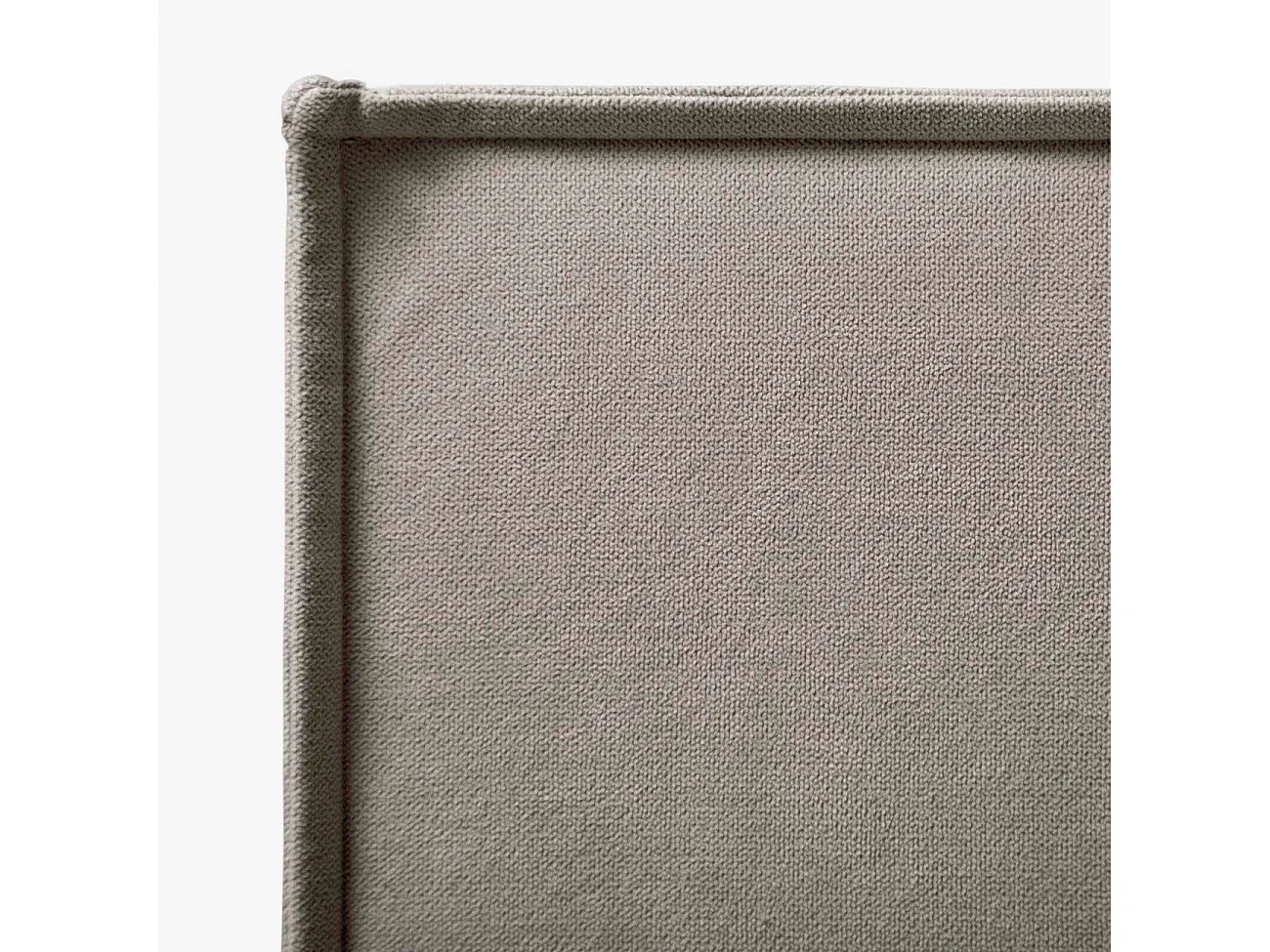 Tête de lit Mox en bois tapissée tissu anti-taches Anthracite. Pour lit de 105 cm - 115x125 cm