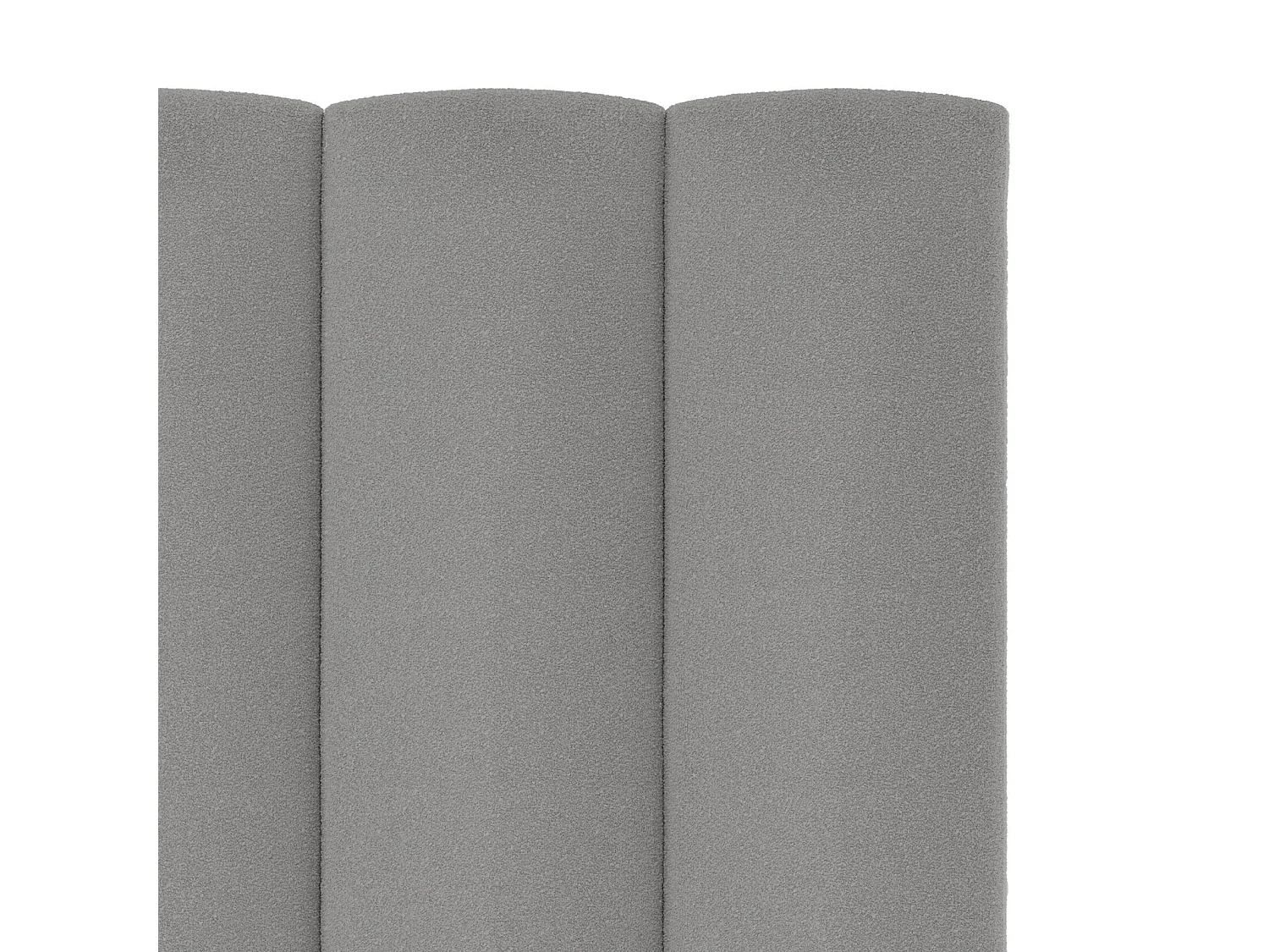 Tête de lit tapizado Duna Acolchado color gris Design élégant para cama de 140 cm – 150x140 cm