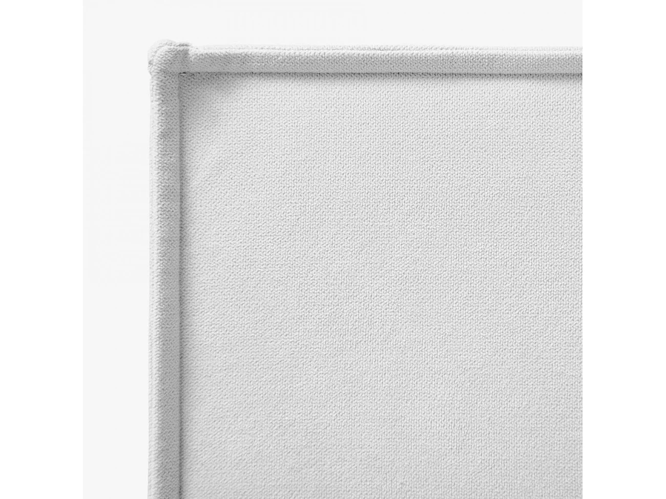 Tête de lit Mox en bois tapissée tissu anti-taches Blanc. Pour lit de 200 cm - 210x125 cm