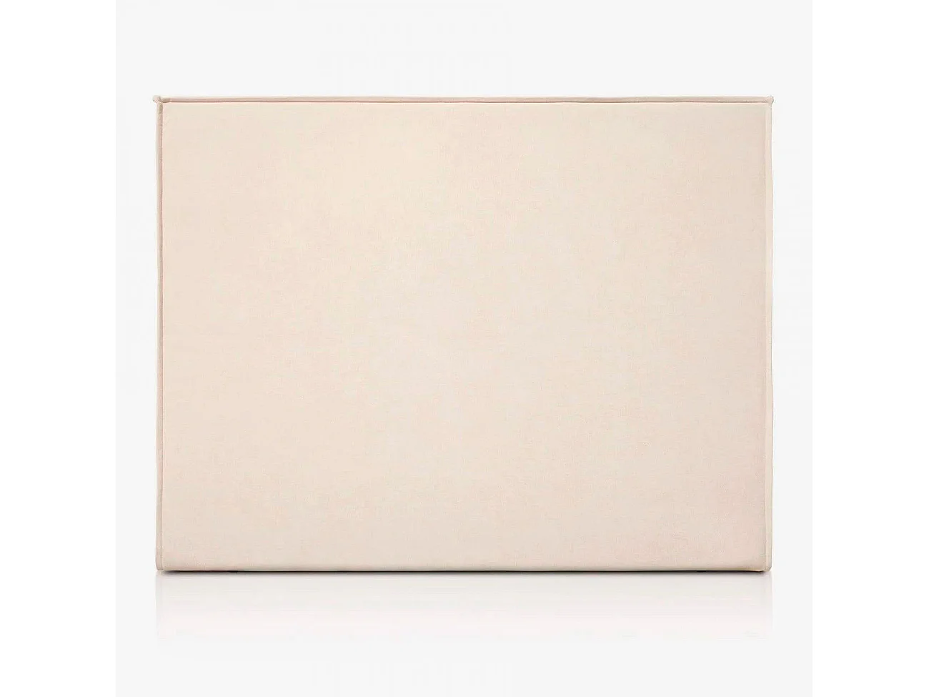 Houten gestoffeerd hoofdbord Mox Beige vlekbestendige stof. Voor bed van 140 cm - 150x125 cm